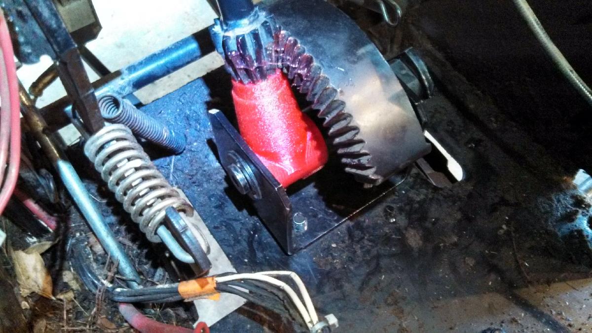 Suporte do Eixo de Direcao do Trator de Grama