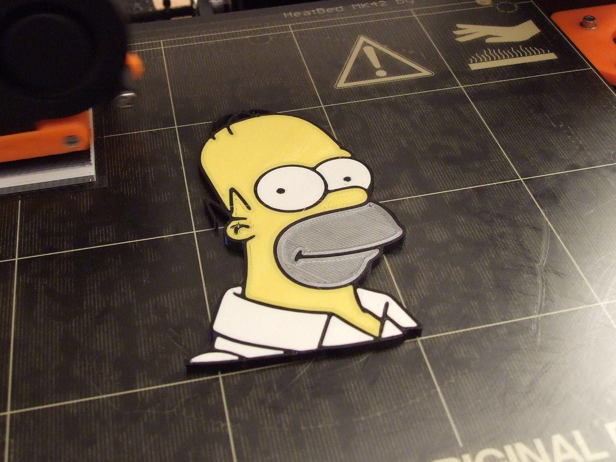 Cabeca do Homer Simpson (multicolorida)