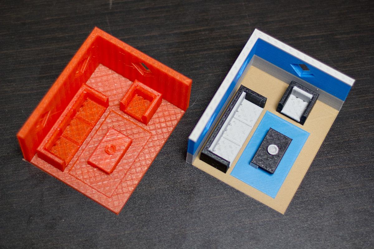 Sala de estar multicolorida