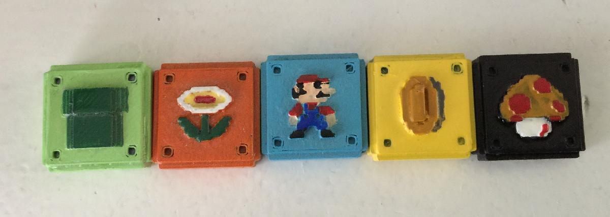 Pecas de Jogo de Tabuleiro Mario Azul
