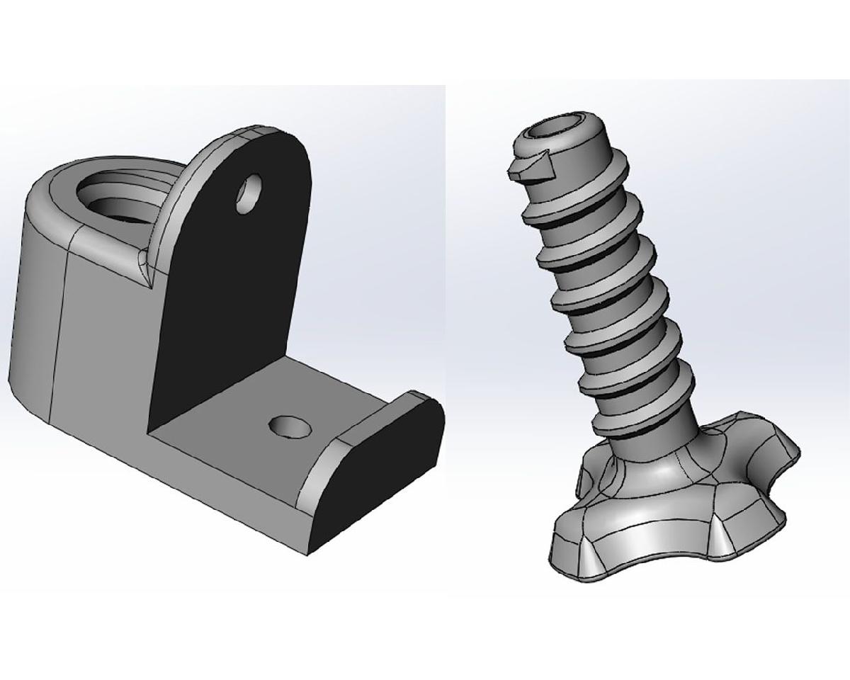 Pes ajustaveis em altura para moveis (para paredes laterais de 16 mm)