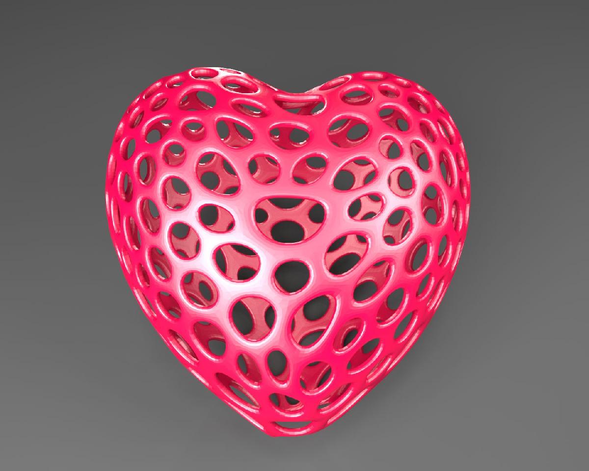 Coracao   Estilo Voronoi