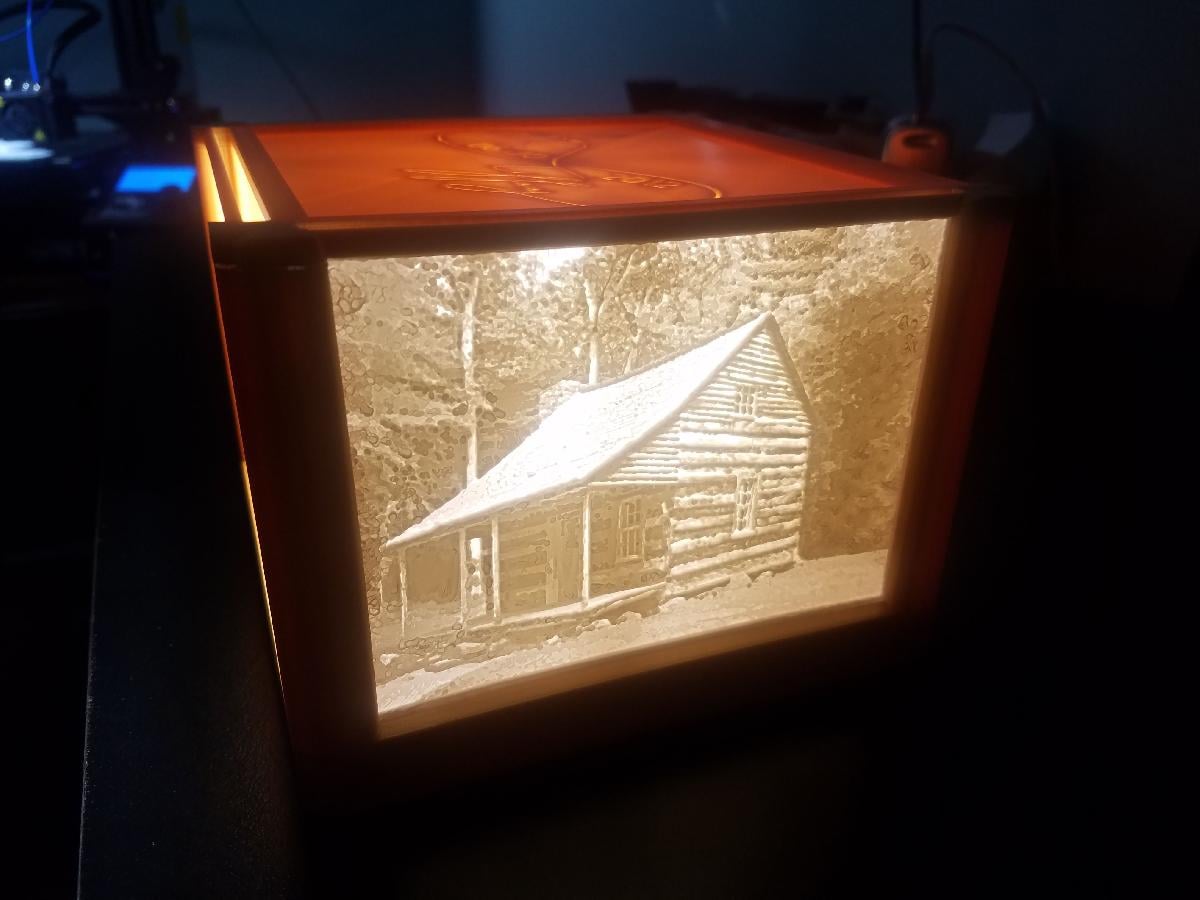 Moldura de Lithophane para 3 Lithophanes