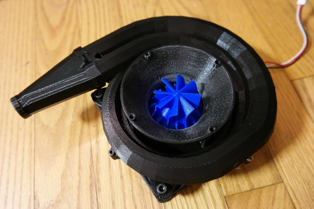 Conversao de Ventilador de Caso de 120mm para Compressor Centrifugo