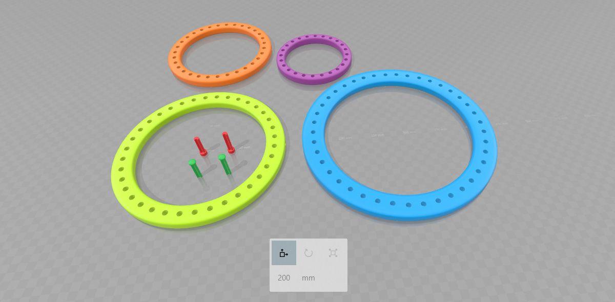 Conjunto de Tear Circular para Trico