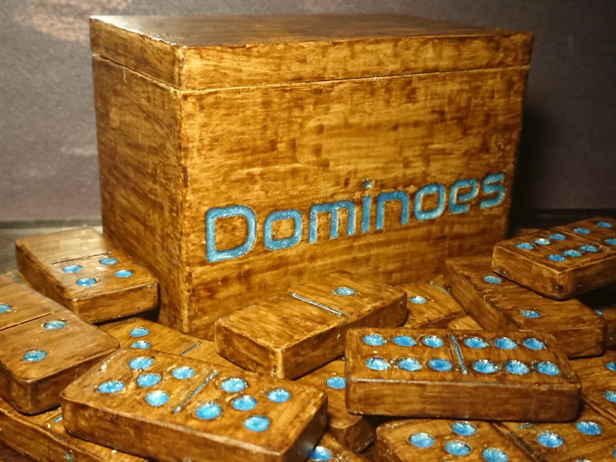 Domino | Conjunto Completo de 28 Pecas com Caixa de Armazenamento Tamanho Profissional