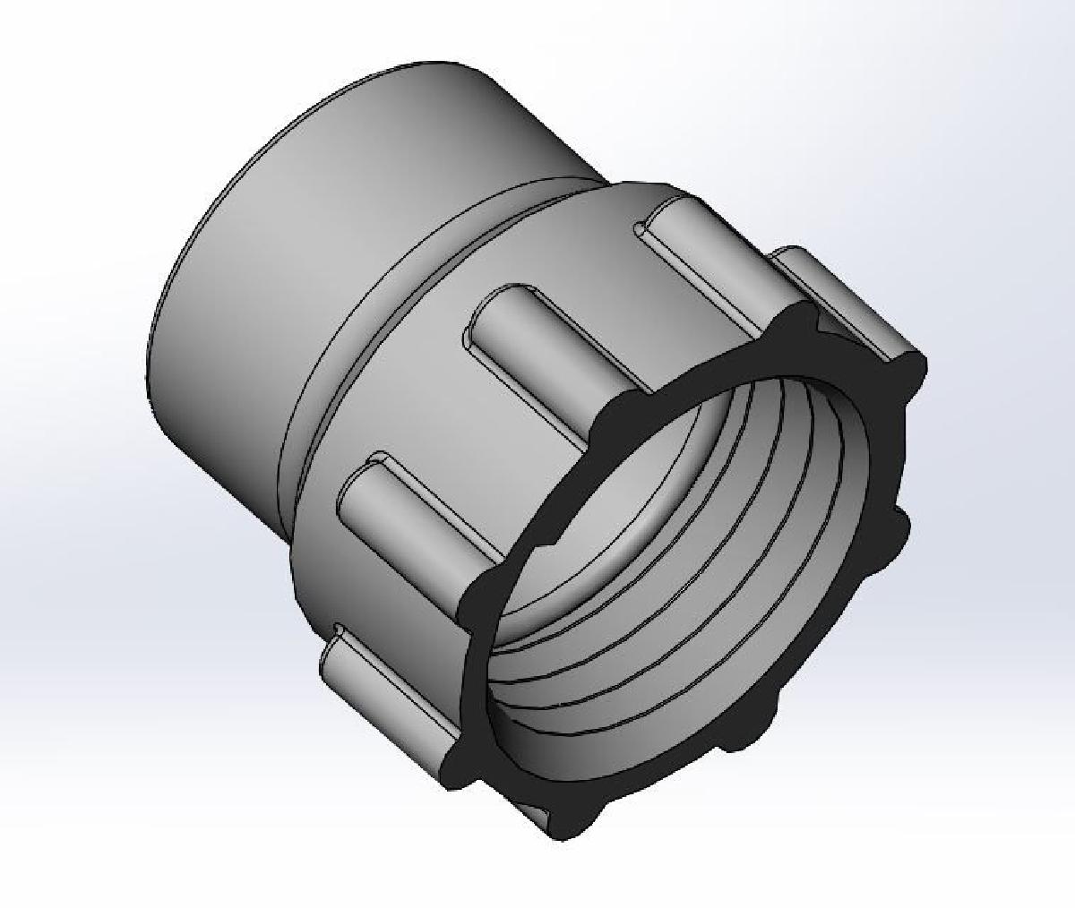 Adaptador de bico de vaso sanitario portatil para mangueira de 2,5 (Camco 5,3 gal)