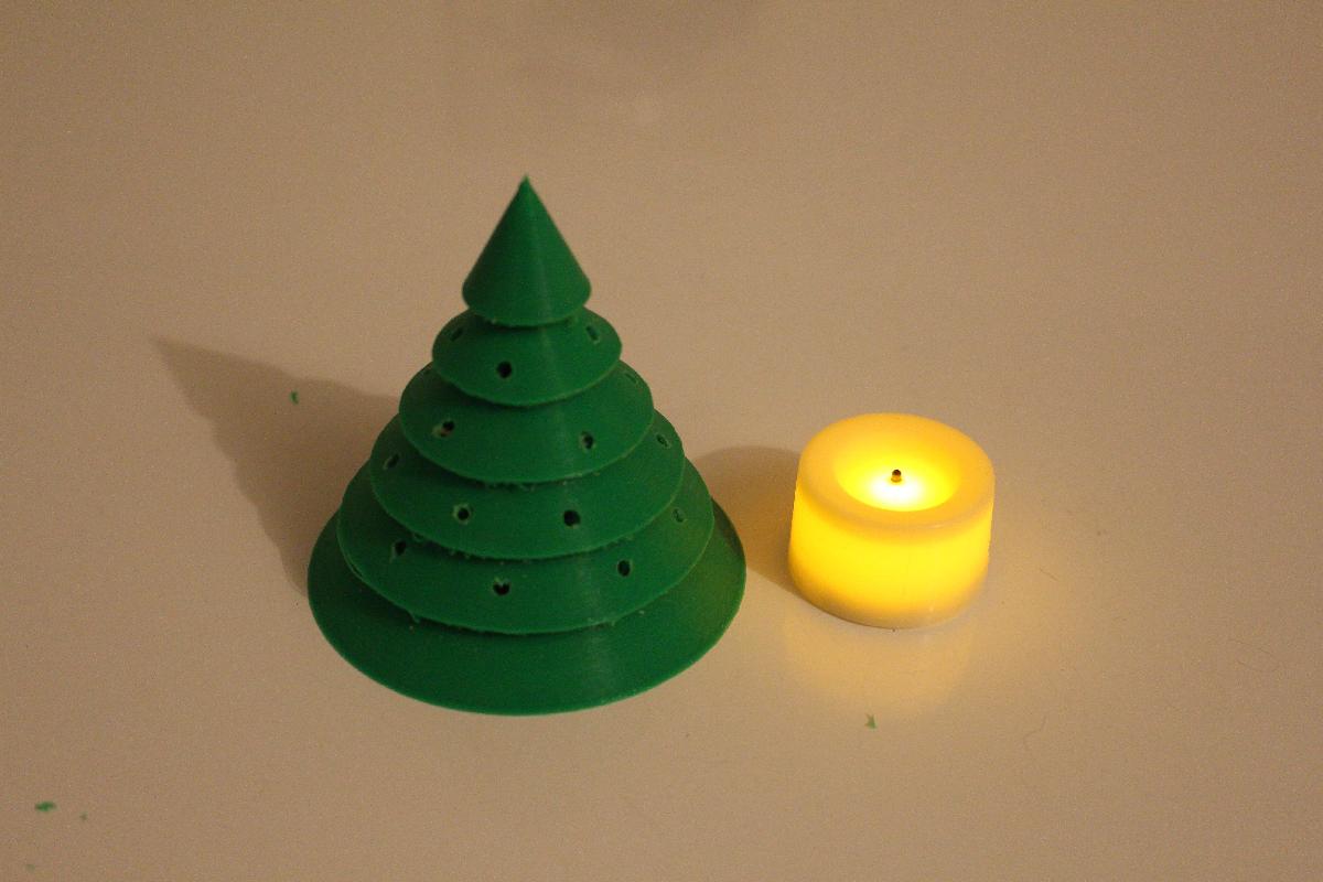 Arvore de Natal com luzes