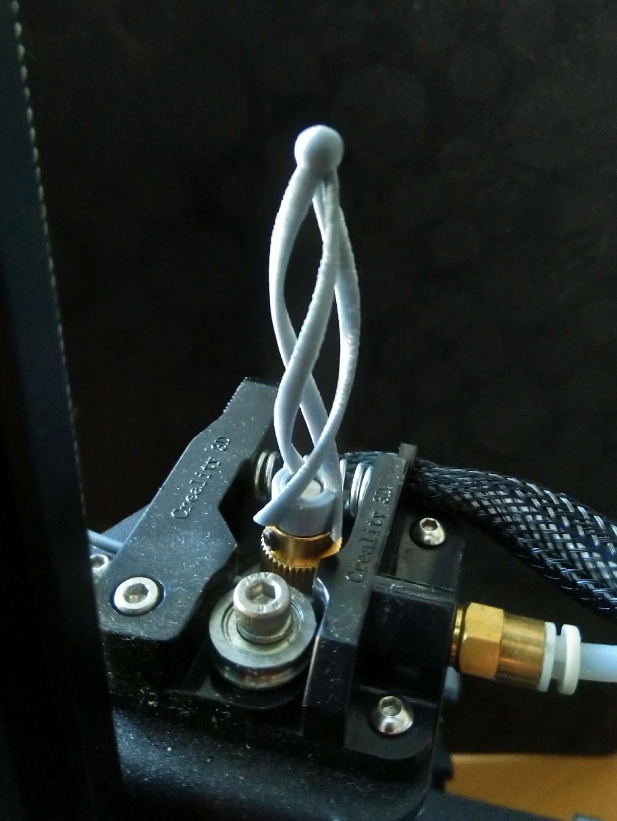 Visualizacao de movimento da espiral do spinner do extrusor   Ender 3