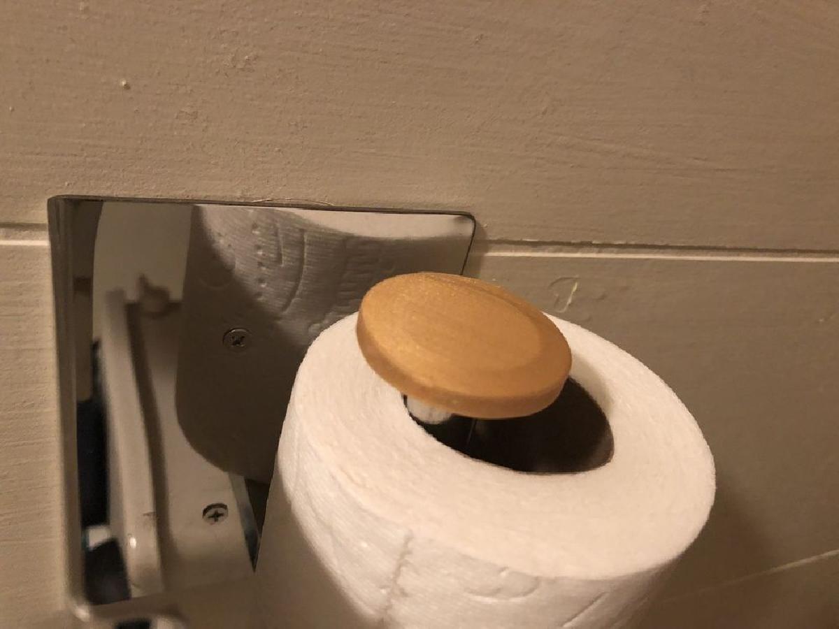 Tampa de suporte para papel higienico