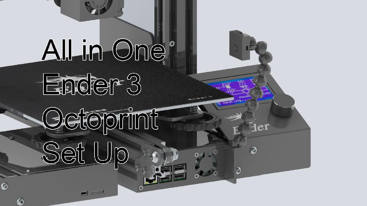 AiO Ender 3 Octoprint configurado com controle remoto de energia e luz