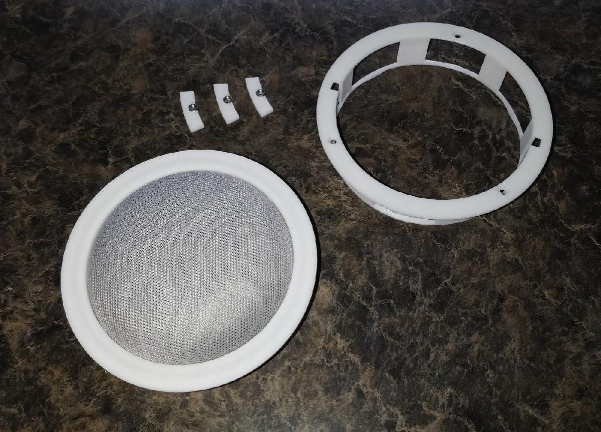 Suporte embutido removivel para Google Home Mini