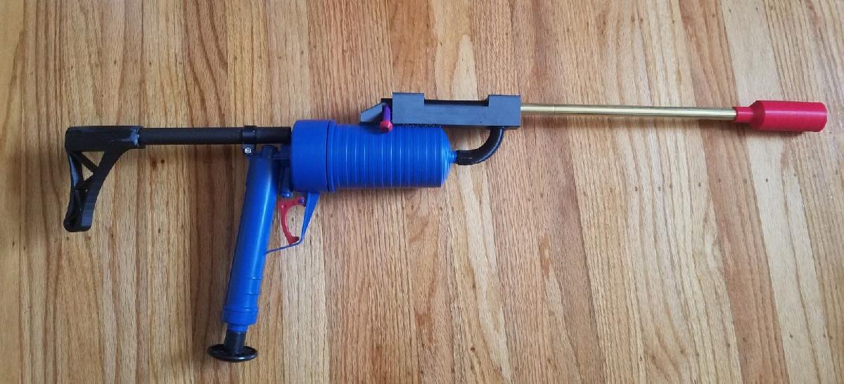 Rifle de Dardo de Espuma Drain Blaster