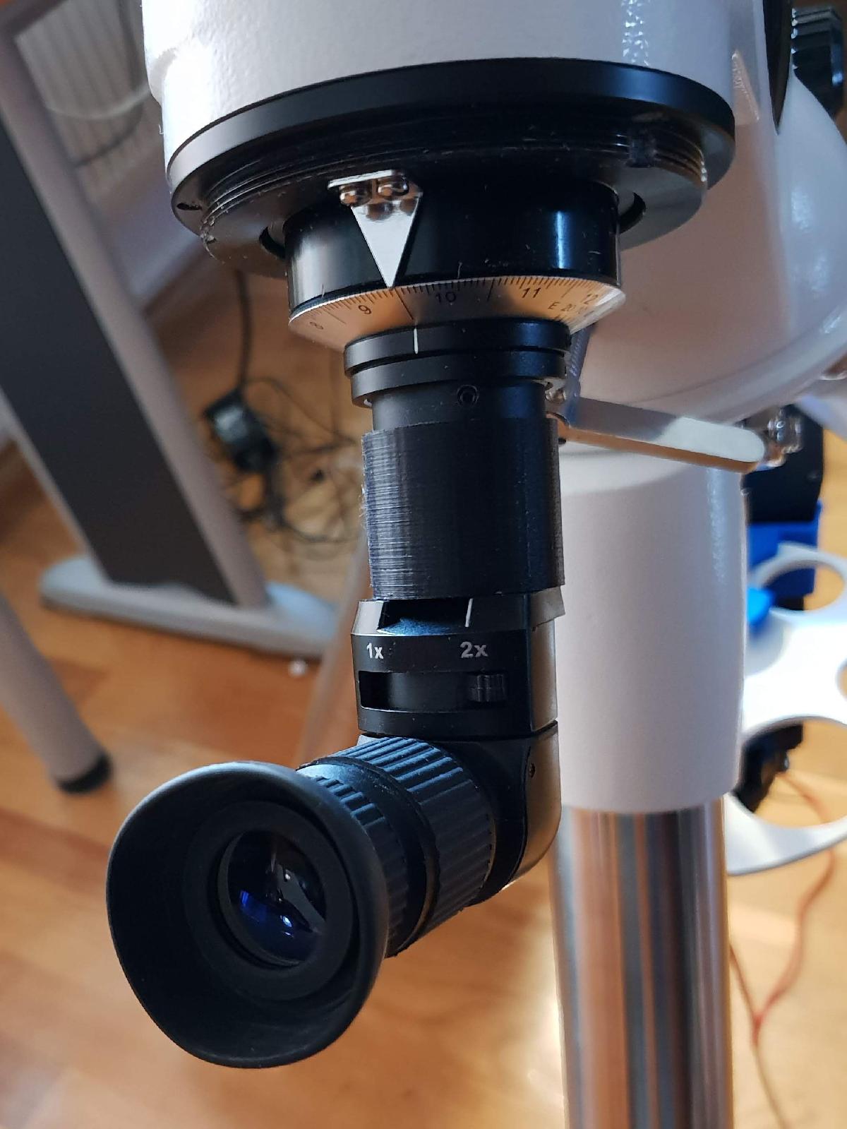 Adaptador de angulo reto para buscador polar