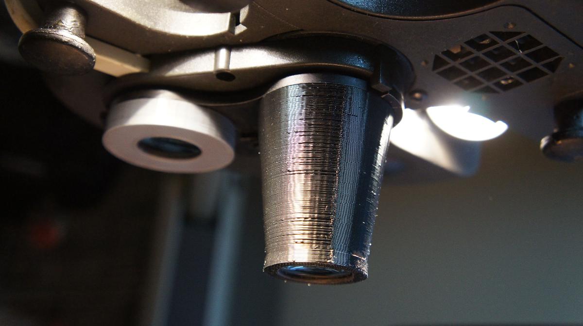 Adaptador de lente objetiva de longo distancia de trabalho do microscopio estereo Mantis