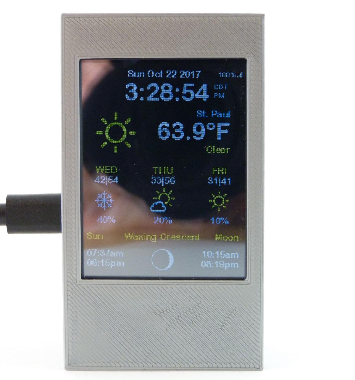 Display Color WiFi ESP8266   Estacao Meteorologica Colorida