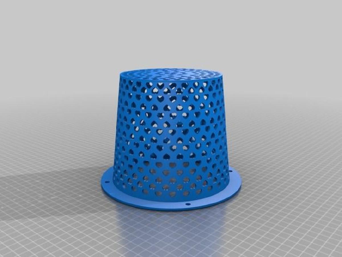 Vaso de malha de midia de crescimento de coracoes hidroponicos de 6 DWC