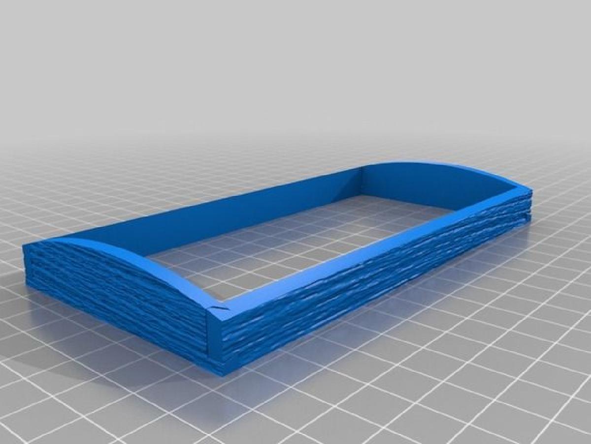 Bau com efeito de madeira rustica