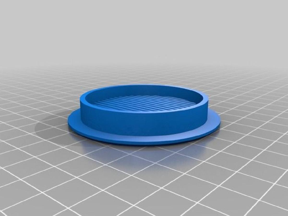 Pequena grelha de ventilacao com filtro