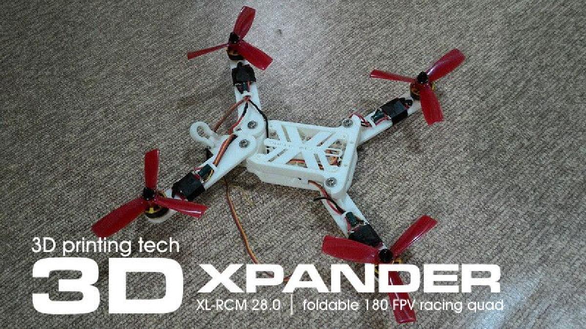 XPANDER   drone de corrida FPV compacto dobravel de 180mm
