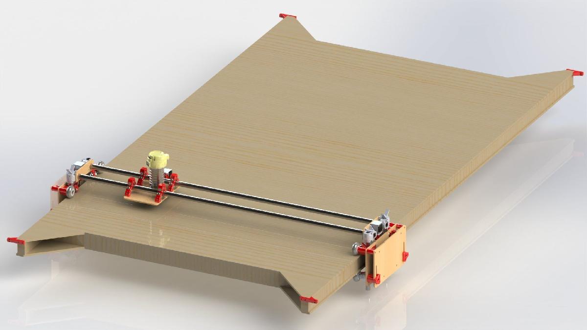 CNC LowRider   Router CNC de Placa Inteira 4x8