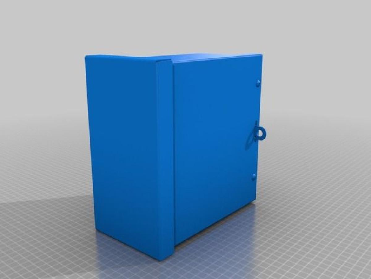 Caixa de Montagem na Parede a Prova de Intemperies NEMA 3R com Tampa de Parafuso 8X8X4