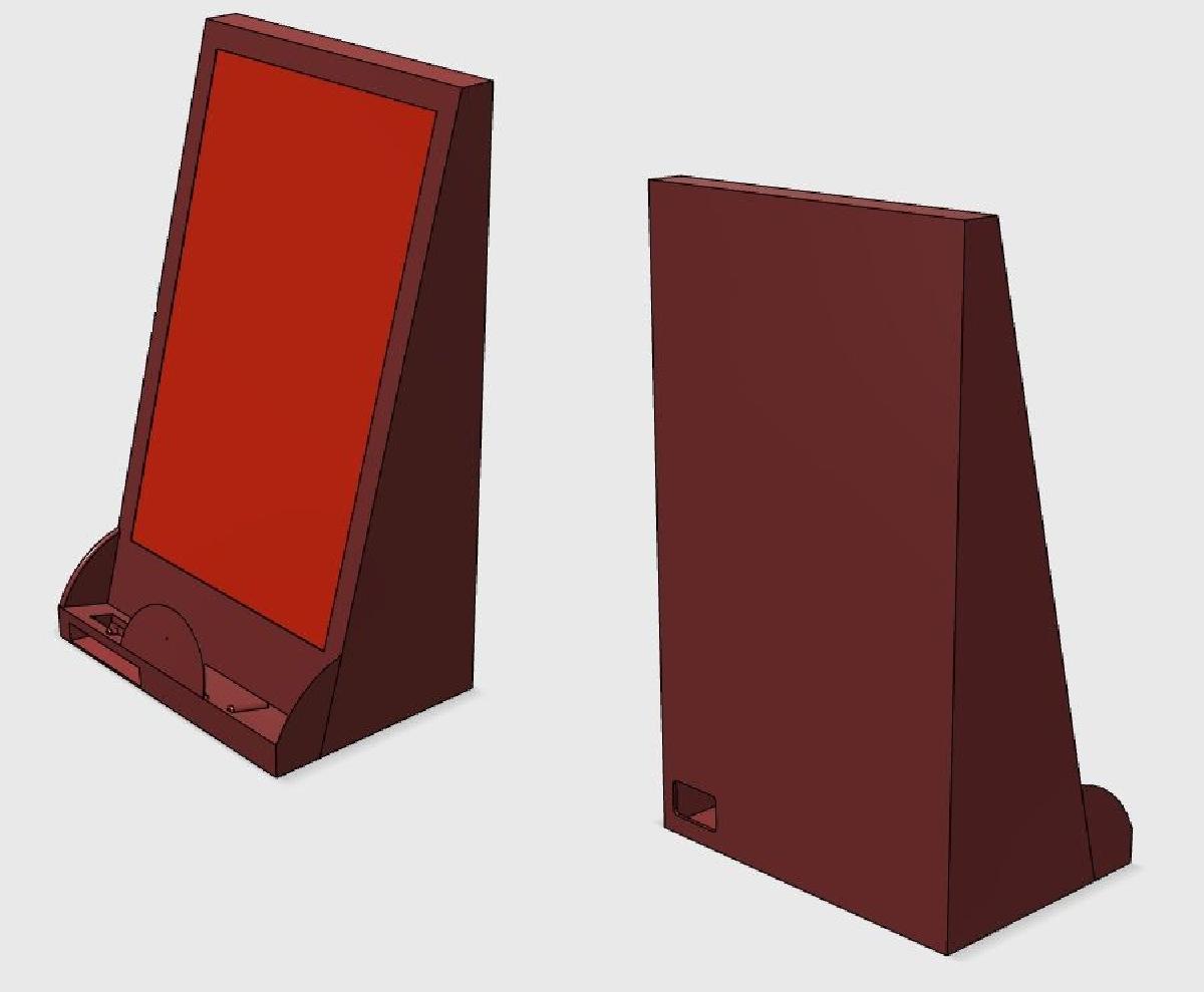 Suporte para telefone (nexus 5) com amplificador passivo pequeno e carregamento sem fio opcional