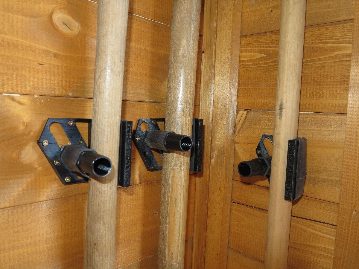 Suporte para ferramentas de uma mao 18 50mm em uma peca sem montagem para jardim, chale, adega. Suporte de equipamentos