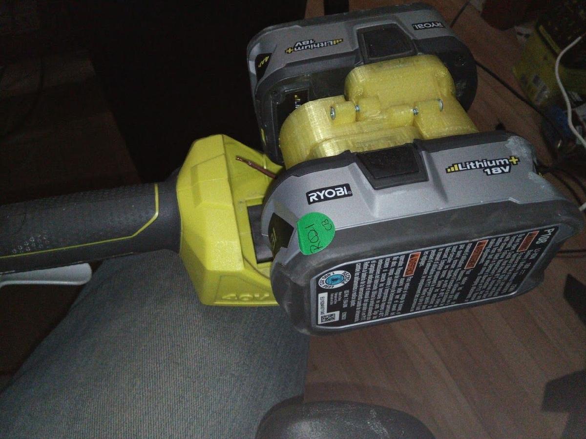 Adaptador de Bateria Ryobi 18V One+ para Ferramentas Ryobi 40V