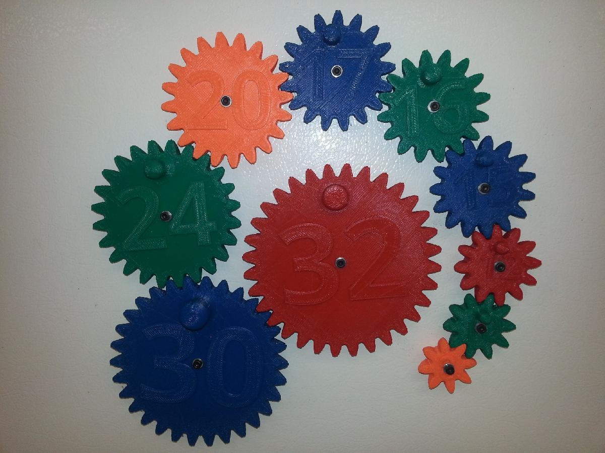 Brinquedo Magnetico de Engrenagem