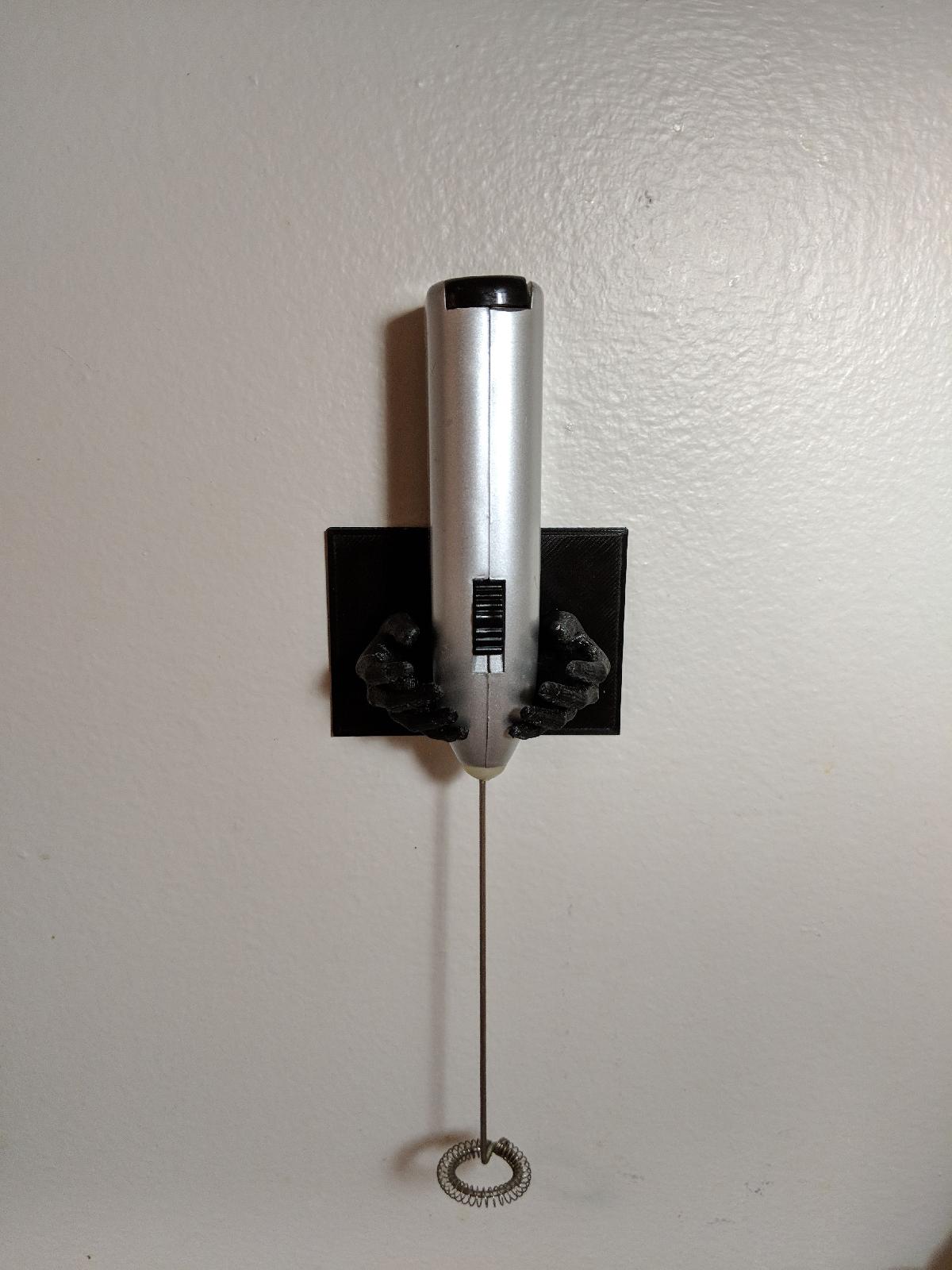 Suporte de parede para espumador de leite eletrico portatil
