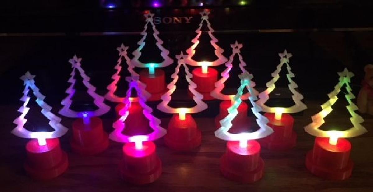 Arvore de Natal com LED de Mudanca de Cor