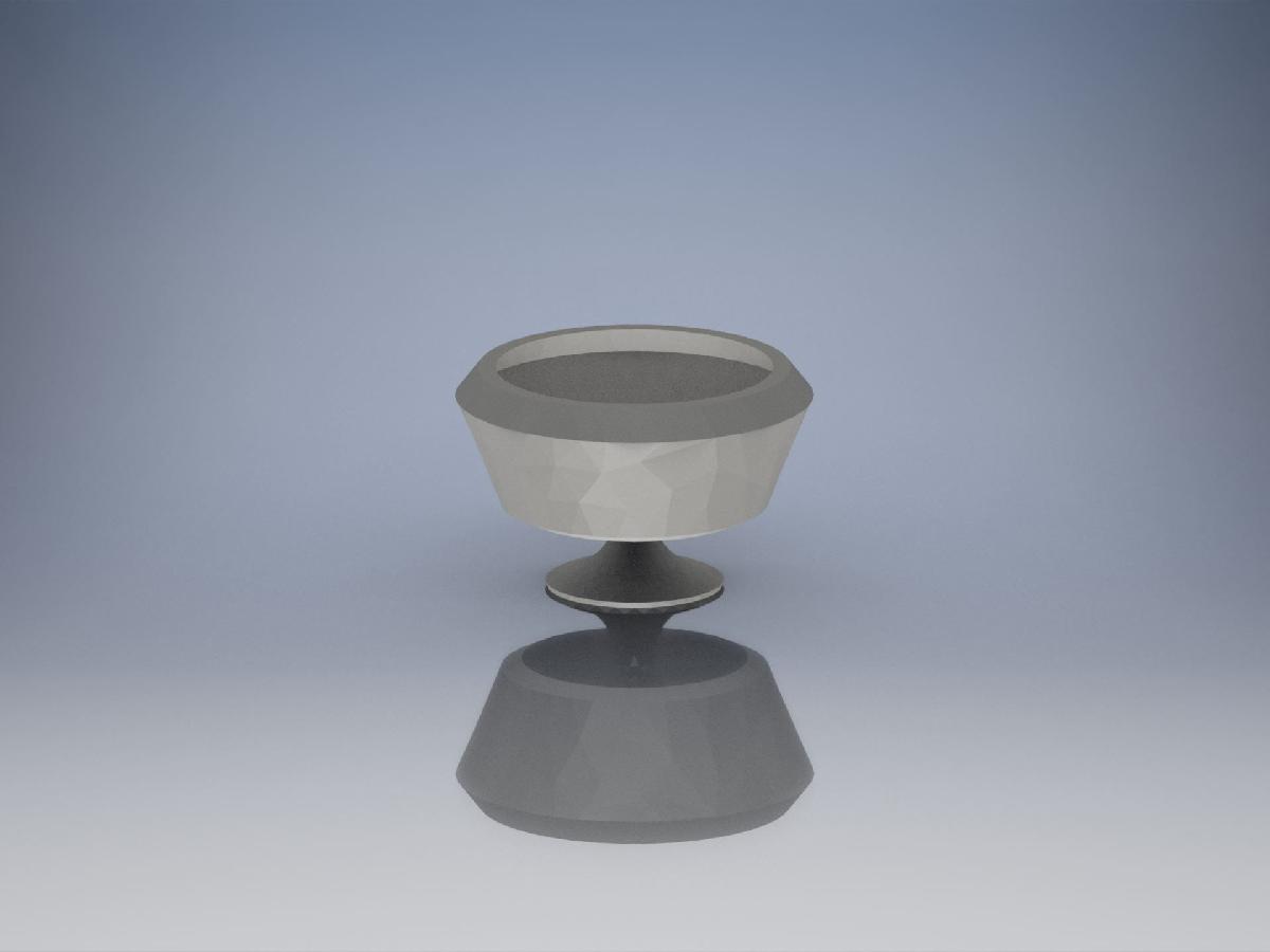 Vaso de planta de mesa miniatura