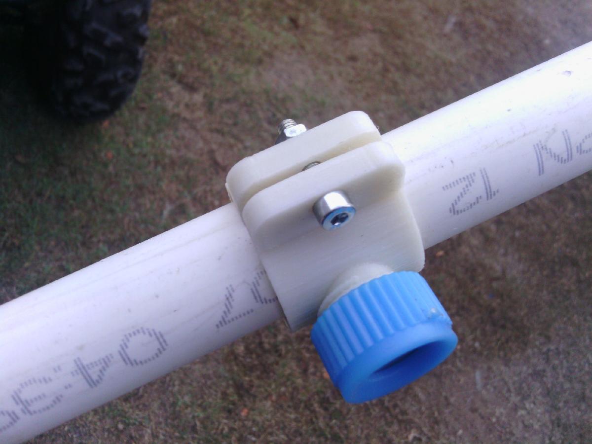 Suporte de bico de spray para tubo de PVC de 25mm.