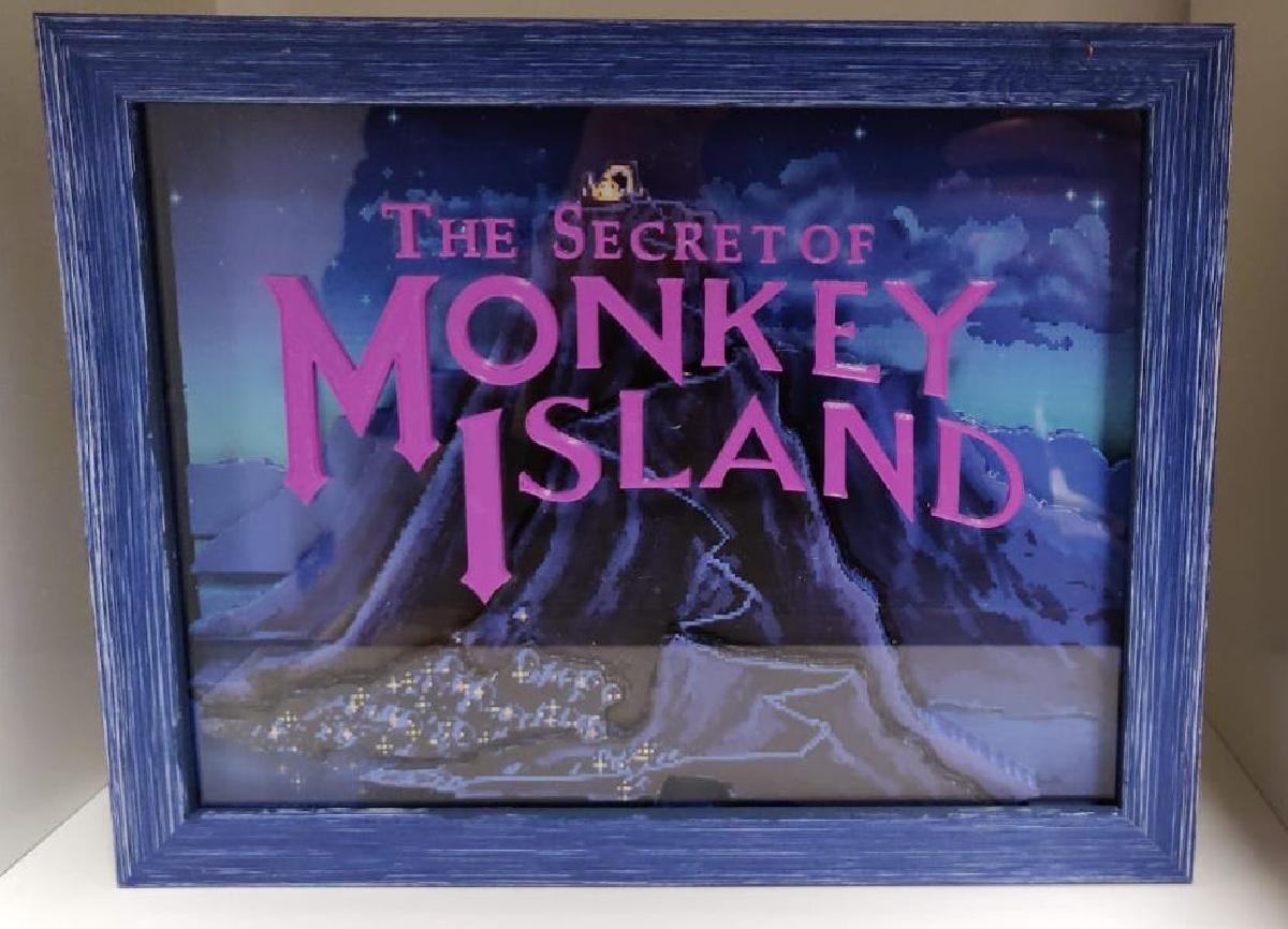 O Segredo da Ilha dos Macacos Diorama 3D