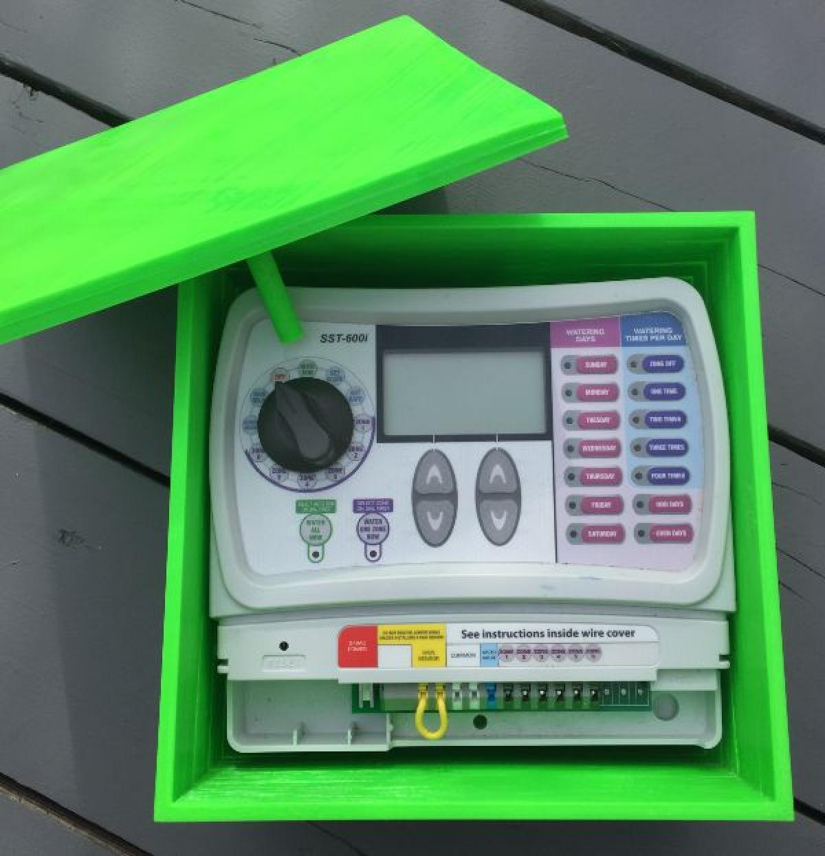 Caixa de controlador de irrigacao Rain Bird SST 600i para exterior