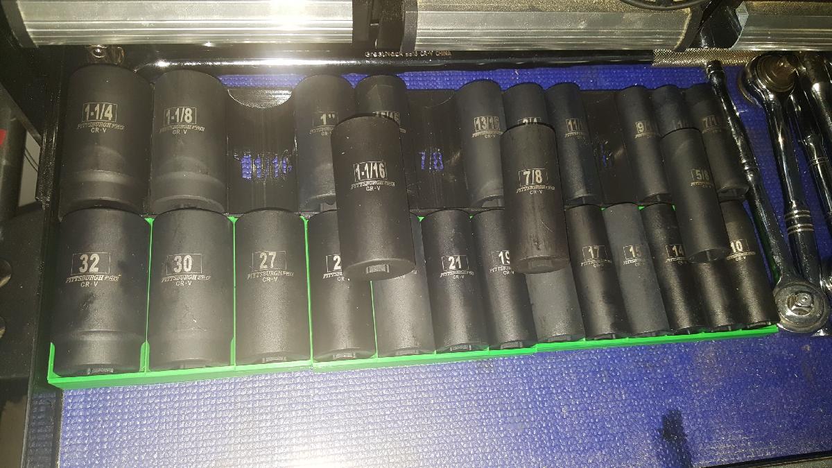Bandejas de Soquetes para Chave de Impacto SAE