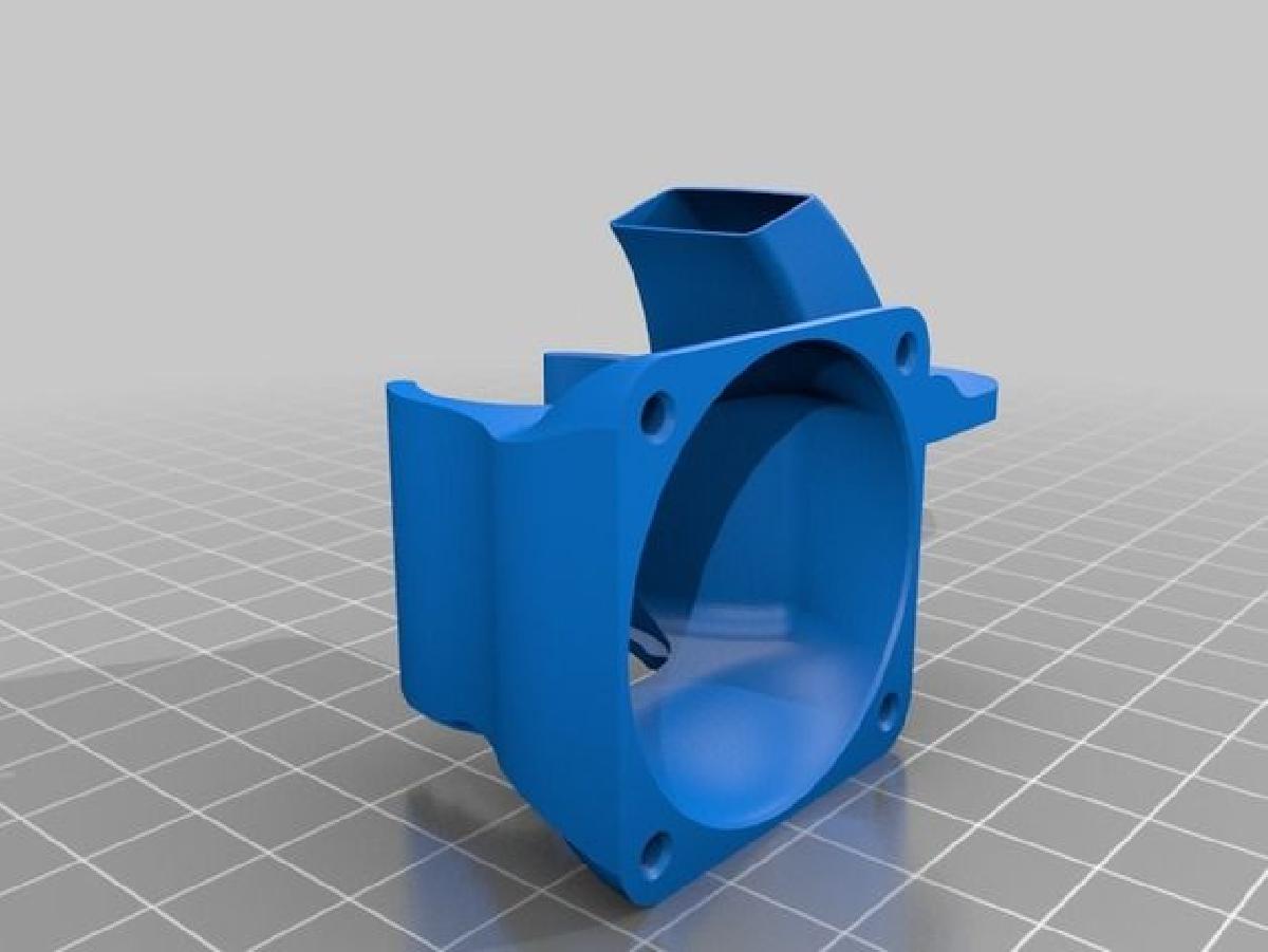 Suporte de ventilador E3D 40mm/2x5015 com luz