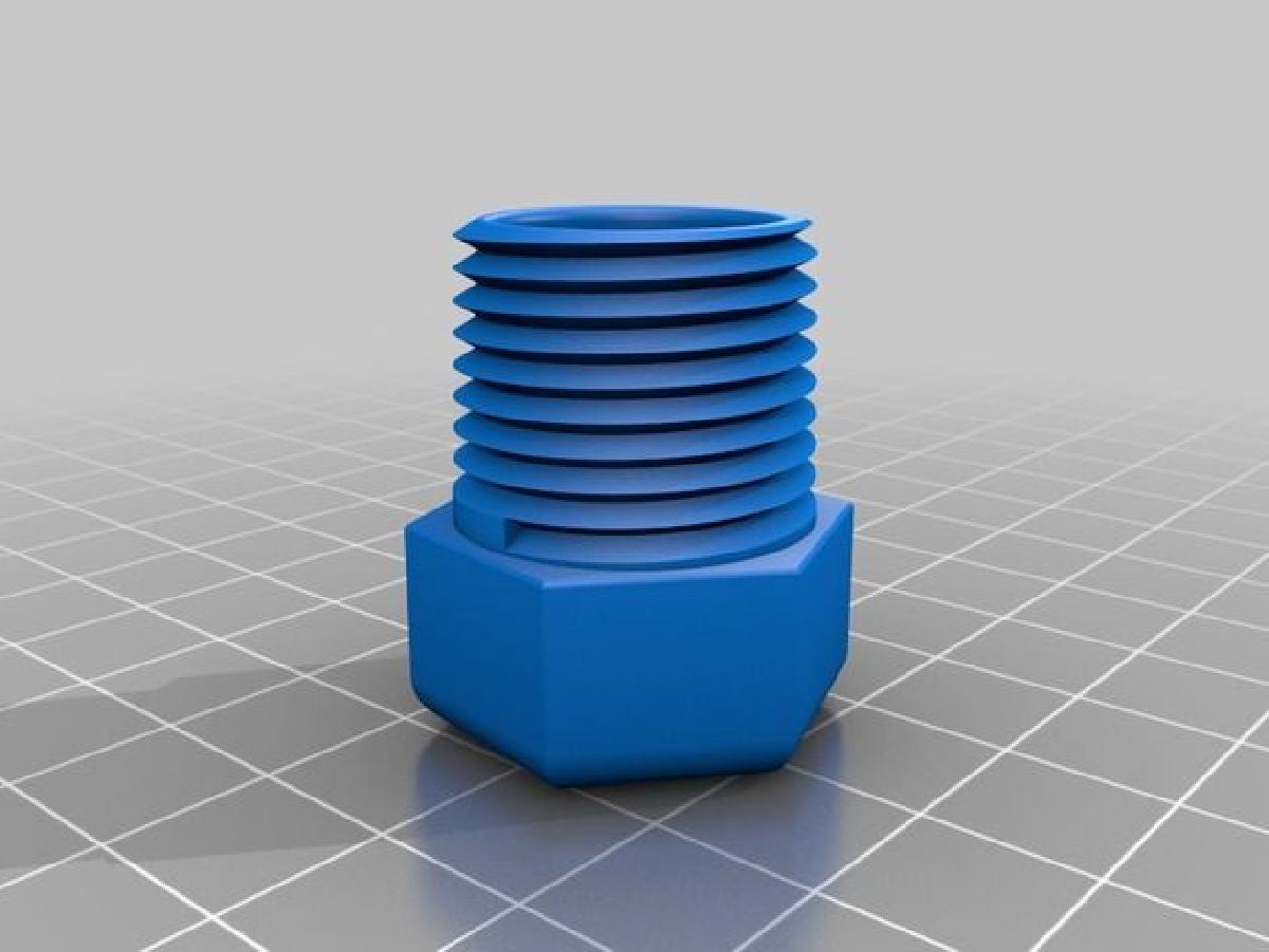 Tampa NPT de 1/2 .5 com e sem furo de 1.75mm.