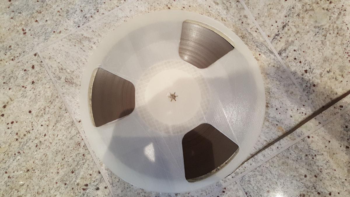 Bobina de fita magnetica 26,5cm 1/4 com travamento automatico V1