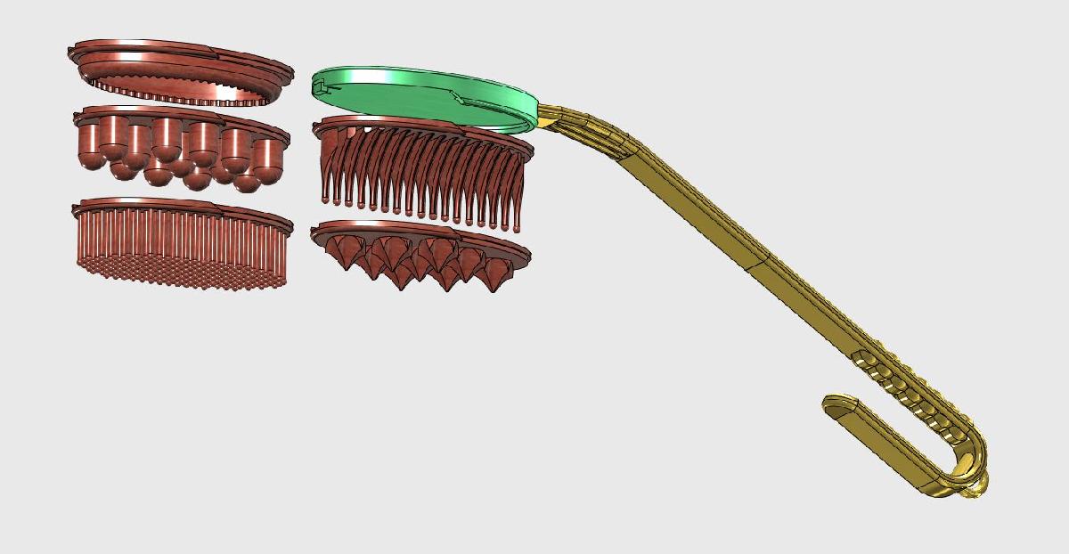 CONJUNTOS DE ESCOVA/PIA LONGA PARA CUIDADOS DO CORPO