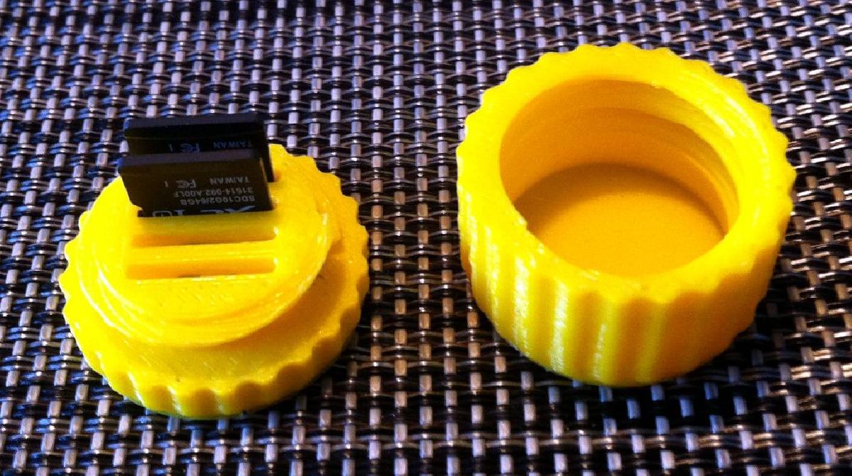 Caixa Arredondada para Mini Cartao Micro SD