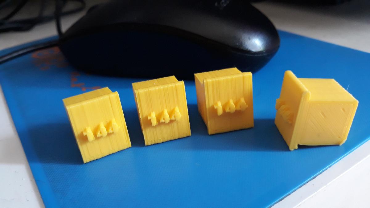 Cubo de calibracao da cama Anet A6