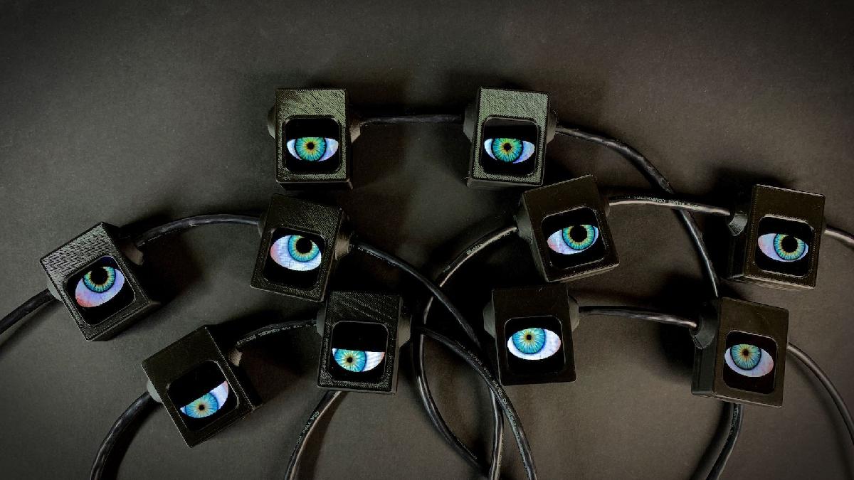 Olhos de Arduino Assustadores Decoracao de Halloween