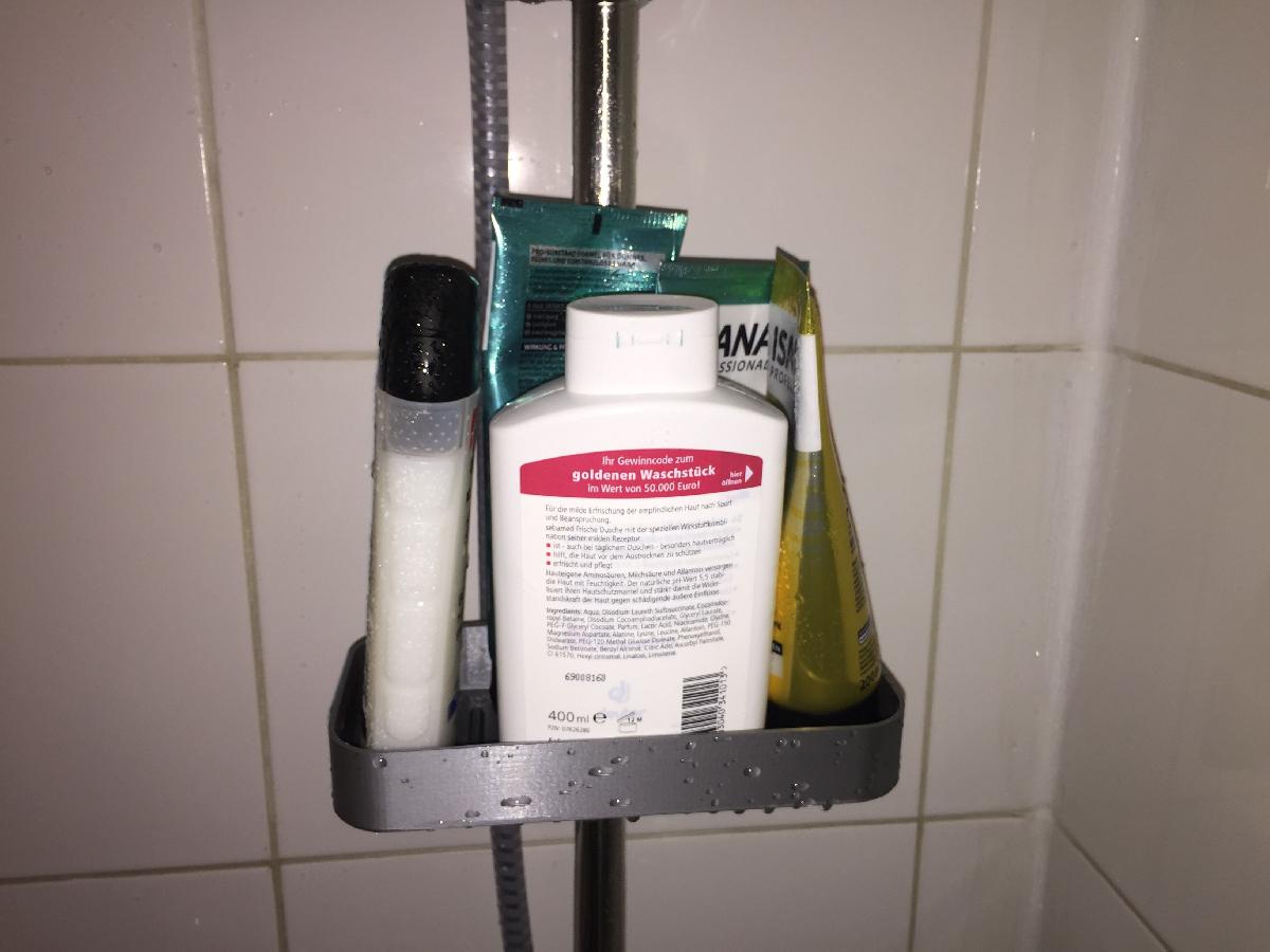 Suporte para Gel de Banho/Sabonete com Furos de Gotejamento e Linha