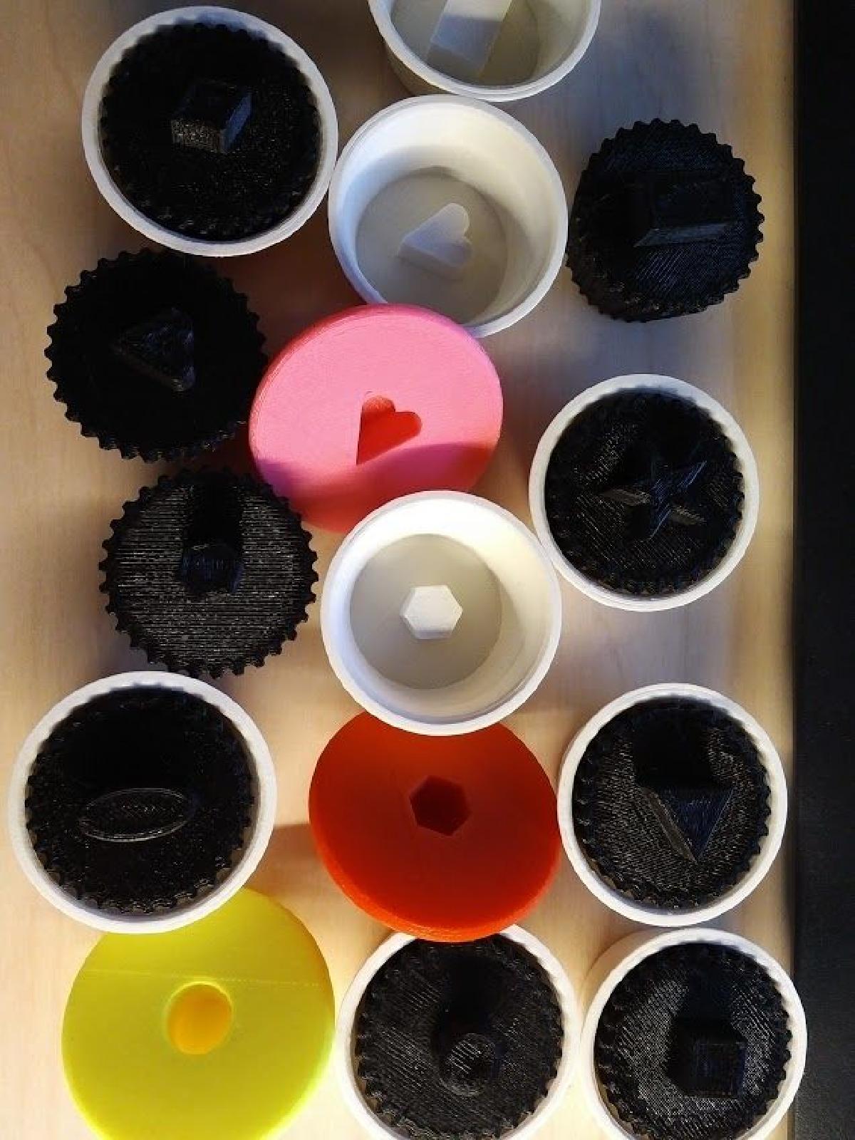 Brinquedo de empilhamento em forma de cupcake