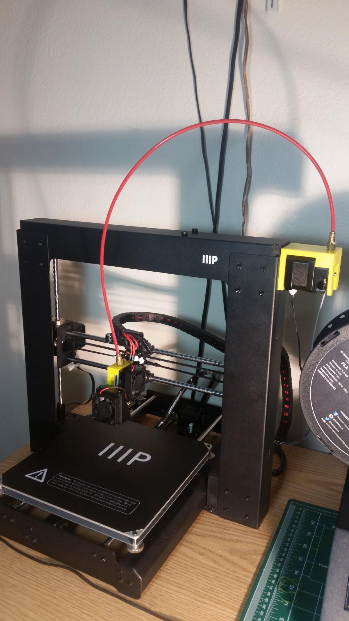 Suporte Bolt On Bowden para um Monoprice Maker Select V2.1, Wanhao Duplicator i3 padrao