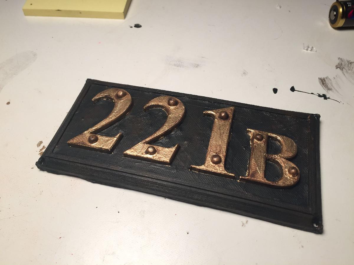 Painel da Porta 221B Baker Street