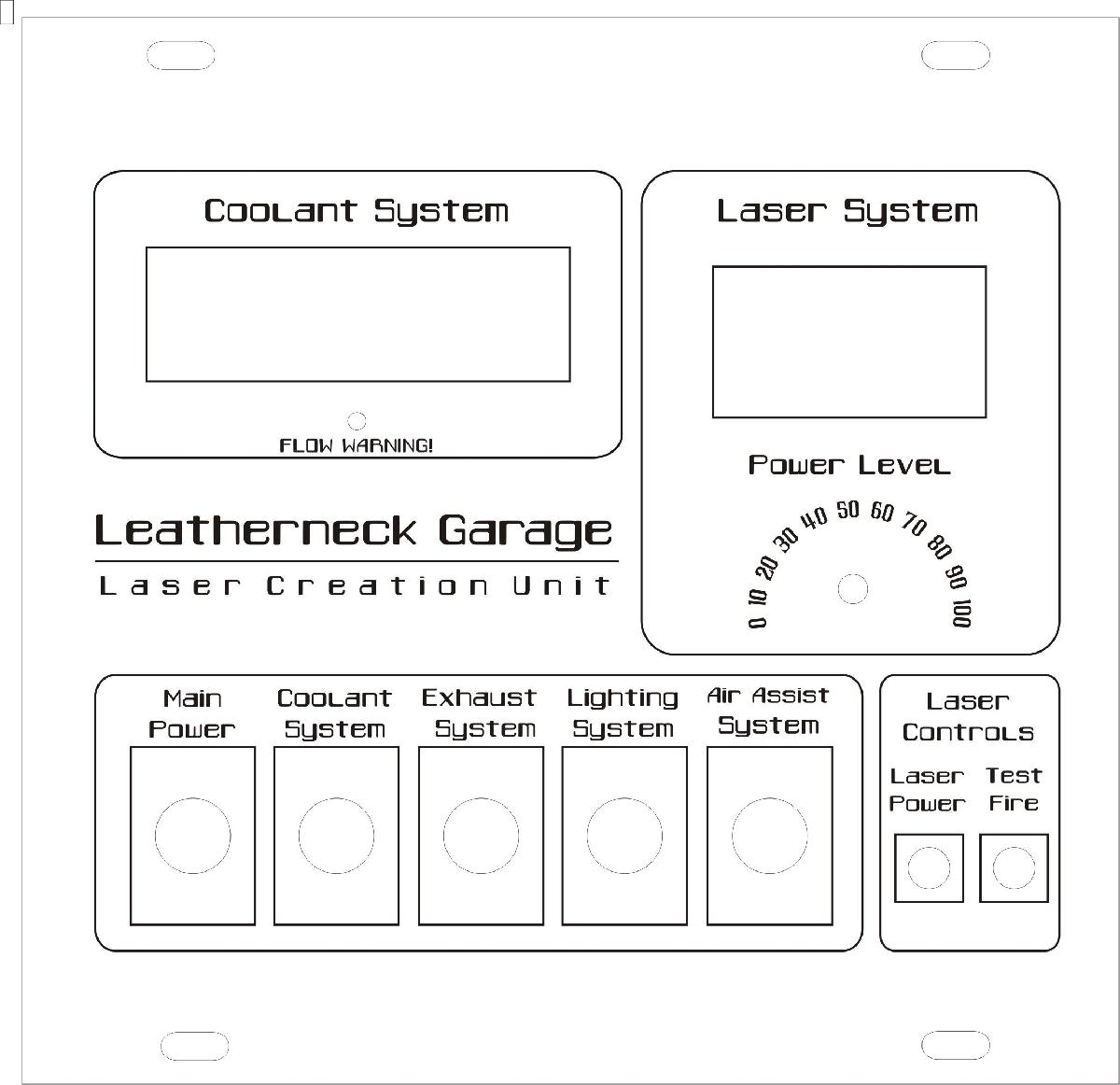 Painel Frontal do Controle da Cortadora a Laser K40 *ATUALIZADO*