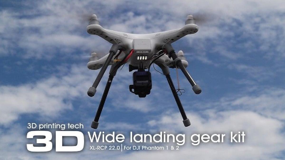 XL RCP 22.0 Kit de trem de pouso largo para a serie DJI Phantom